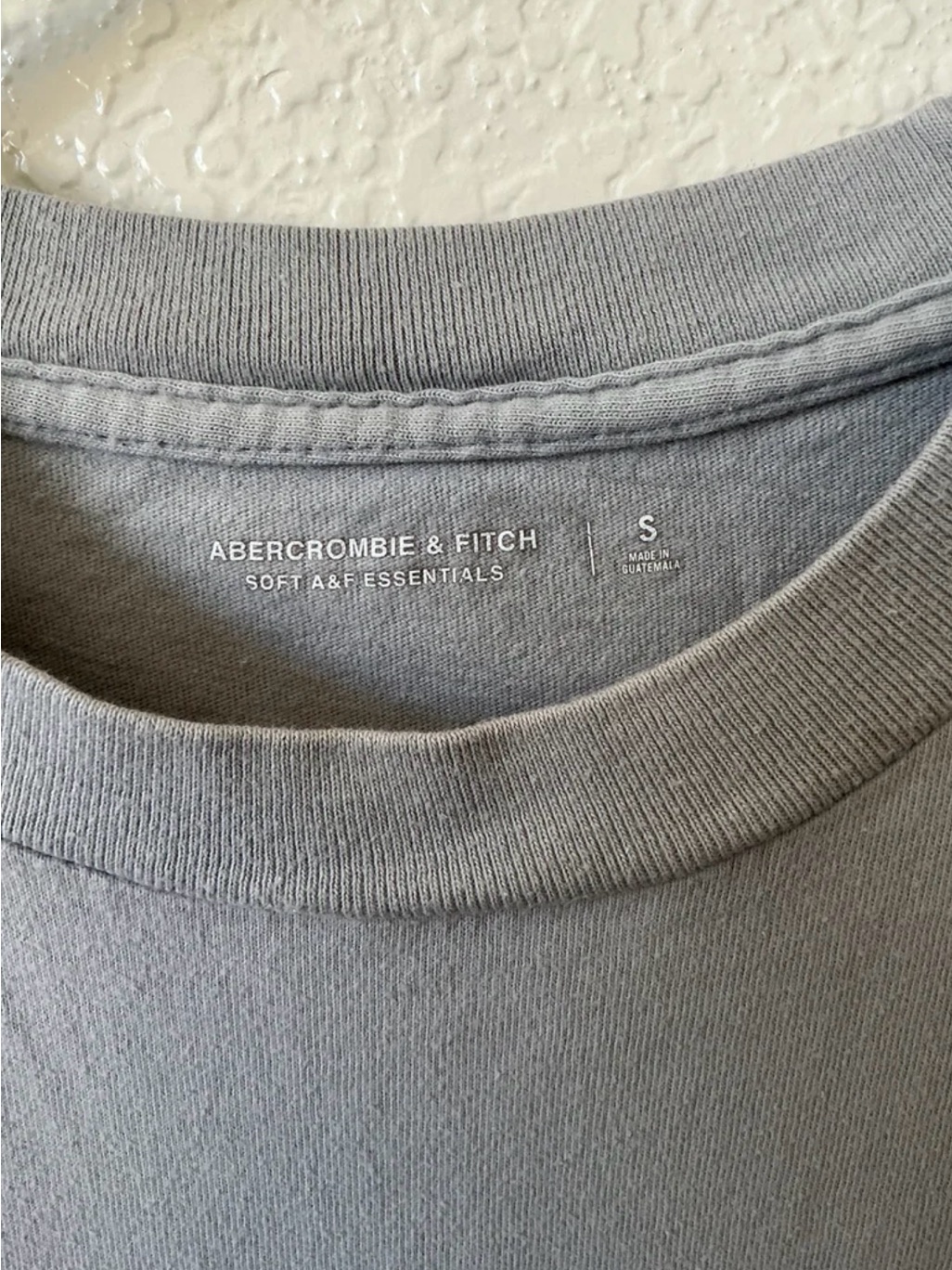Grey A&F Women Size Small Shirt #0011 — image 2 of 4